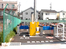 京王柴崎駅駐輪場、ゲート式管制システム導入実績写真3