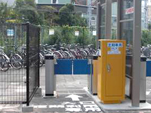 立川市西国立有料自転車等駐車場、個別ロック式管制システム導入実績写真2