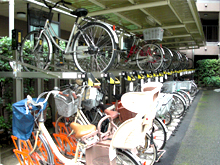 サンヴェール調布多摩川、自転車・垂直昇降式2段ラック導入実績写真3